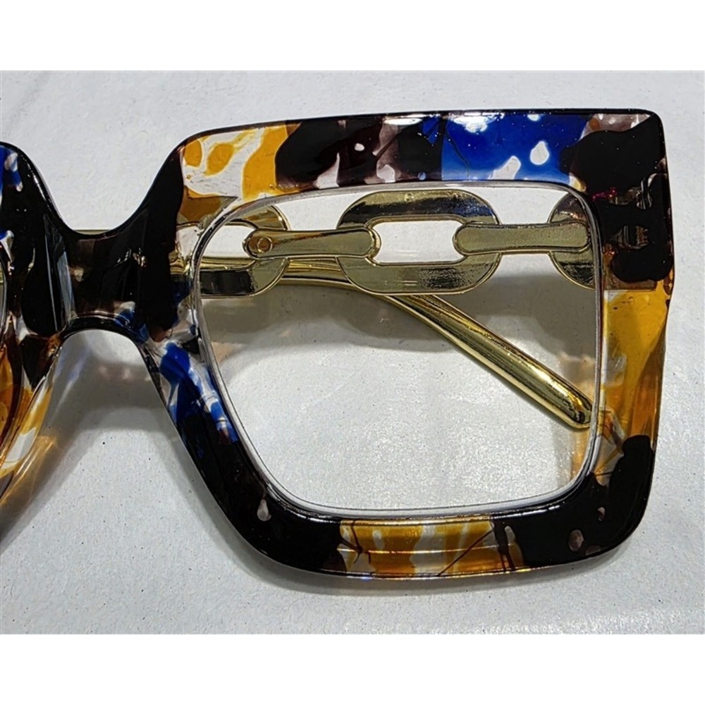 NWT EyeKepper 2.0 Square Cat Eye Animal Chain Arm Readers Reading Glasses 135442